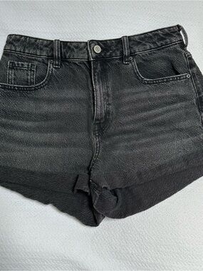 PacSun Black Washed High-Rise Jean Shorts